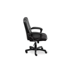Stellar Faux Leather Mid-Back Chair with Memory Foam Seat