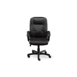 Stellar Faux Leather Mid-Back Chair with Memory Foam Seat