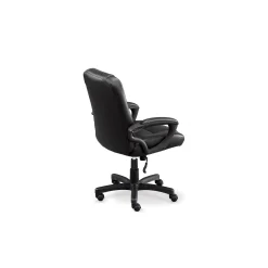 Stellar Faux Leather Mid-Back Chair with Memory Foam Seat