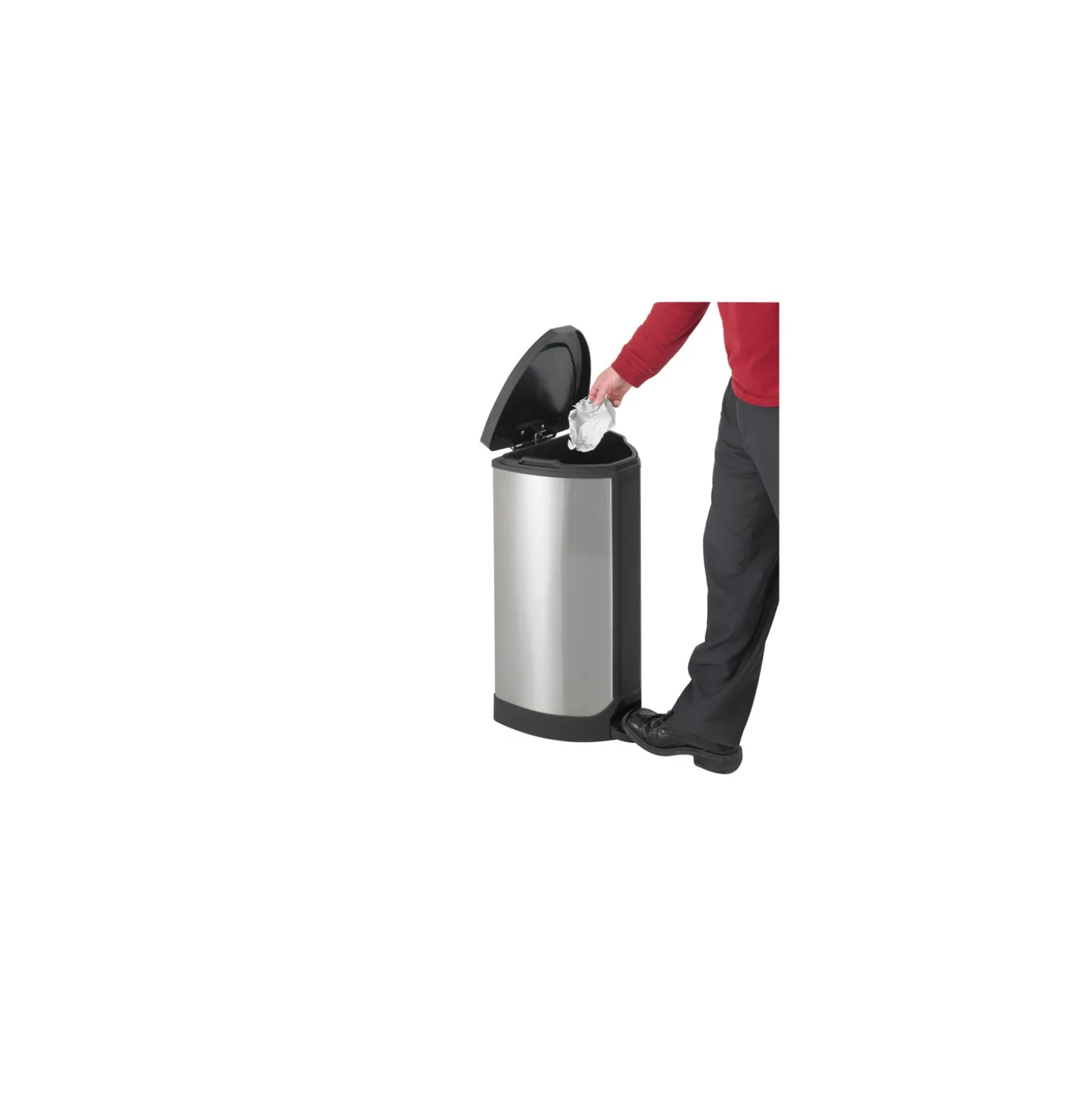 Step-on Stainless Steel Four Gallon Waste Receptacle