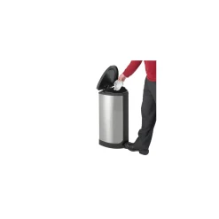 Step-On Stainless Steel Ten Gallon Waste Receptacle
