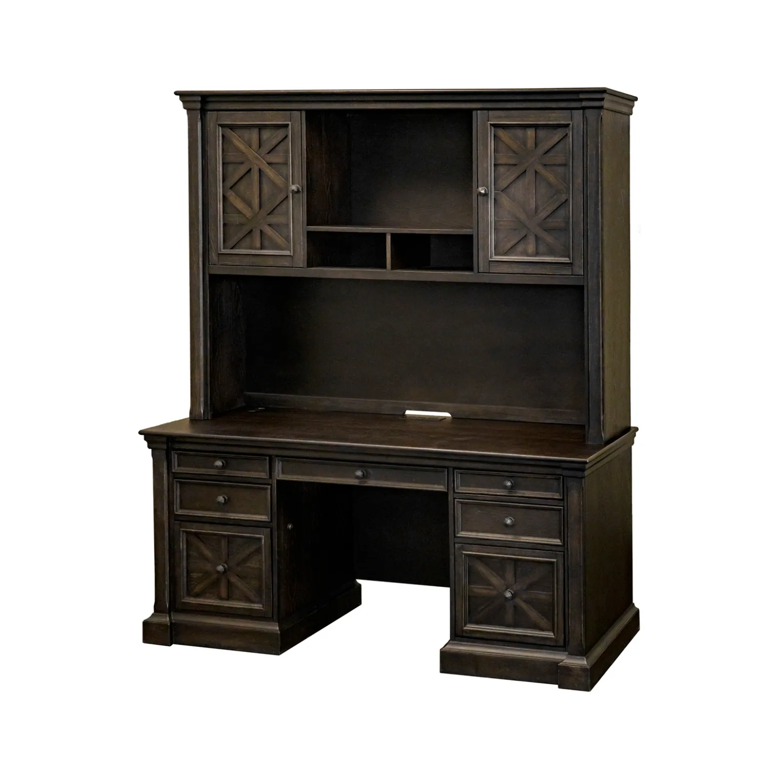Stockton Credenza w/ Hutch – 66"W x 78”H