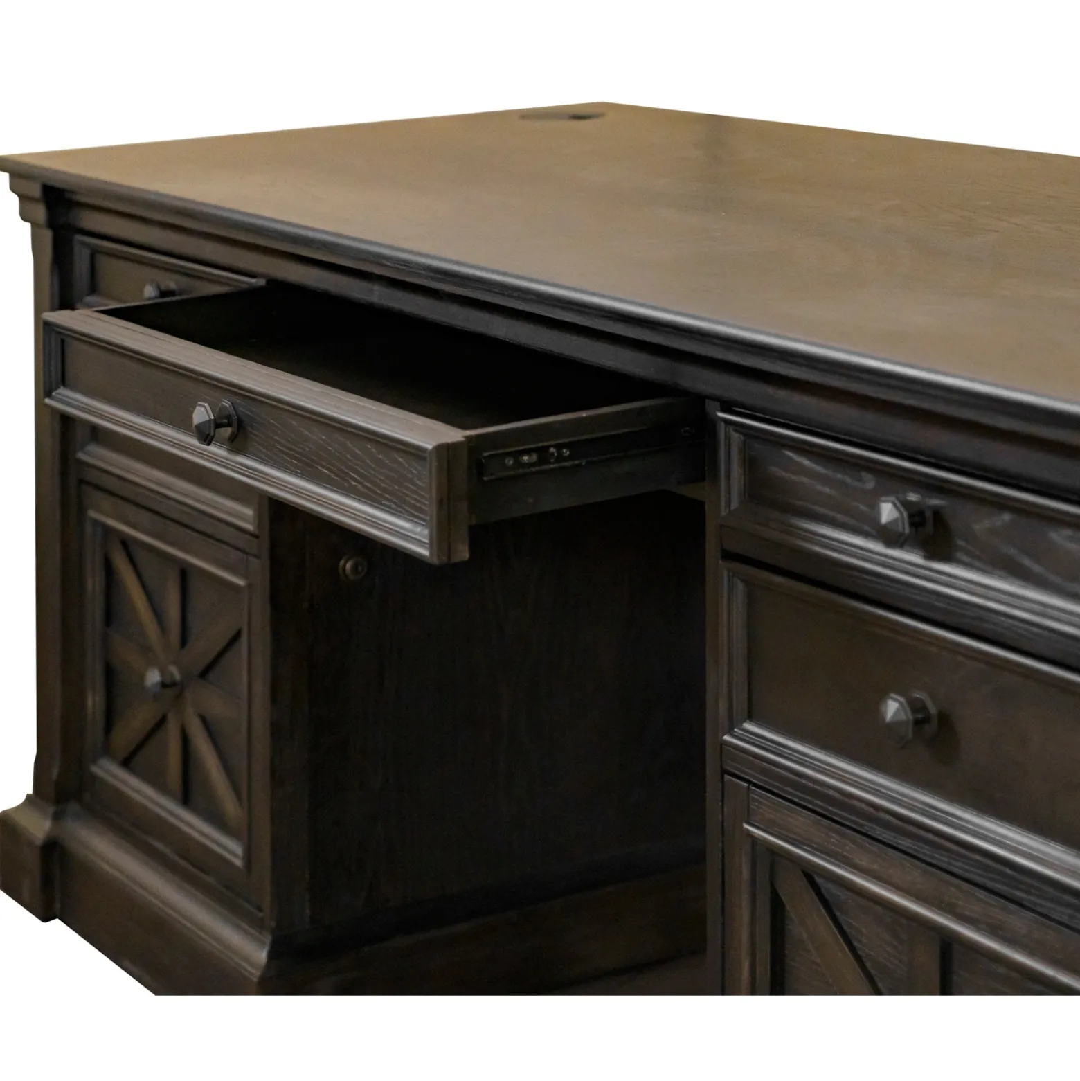 Stockton Double Pedestal Executive Desk – 66"W x 30”D