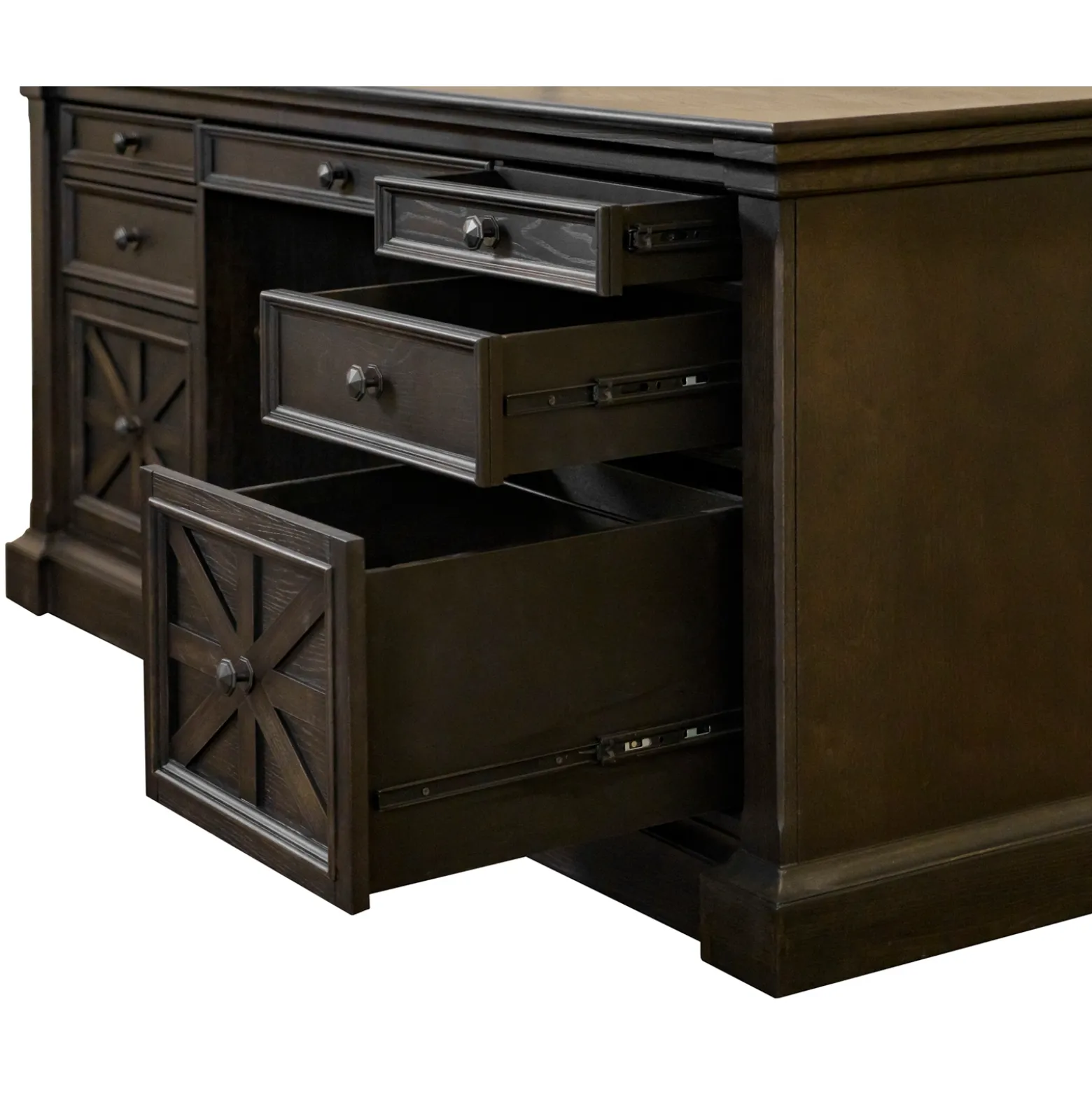 Stockton Double Pedestal Executive Desk – 66"W x 30”D