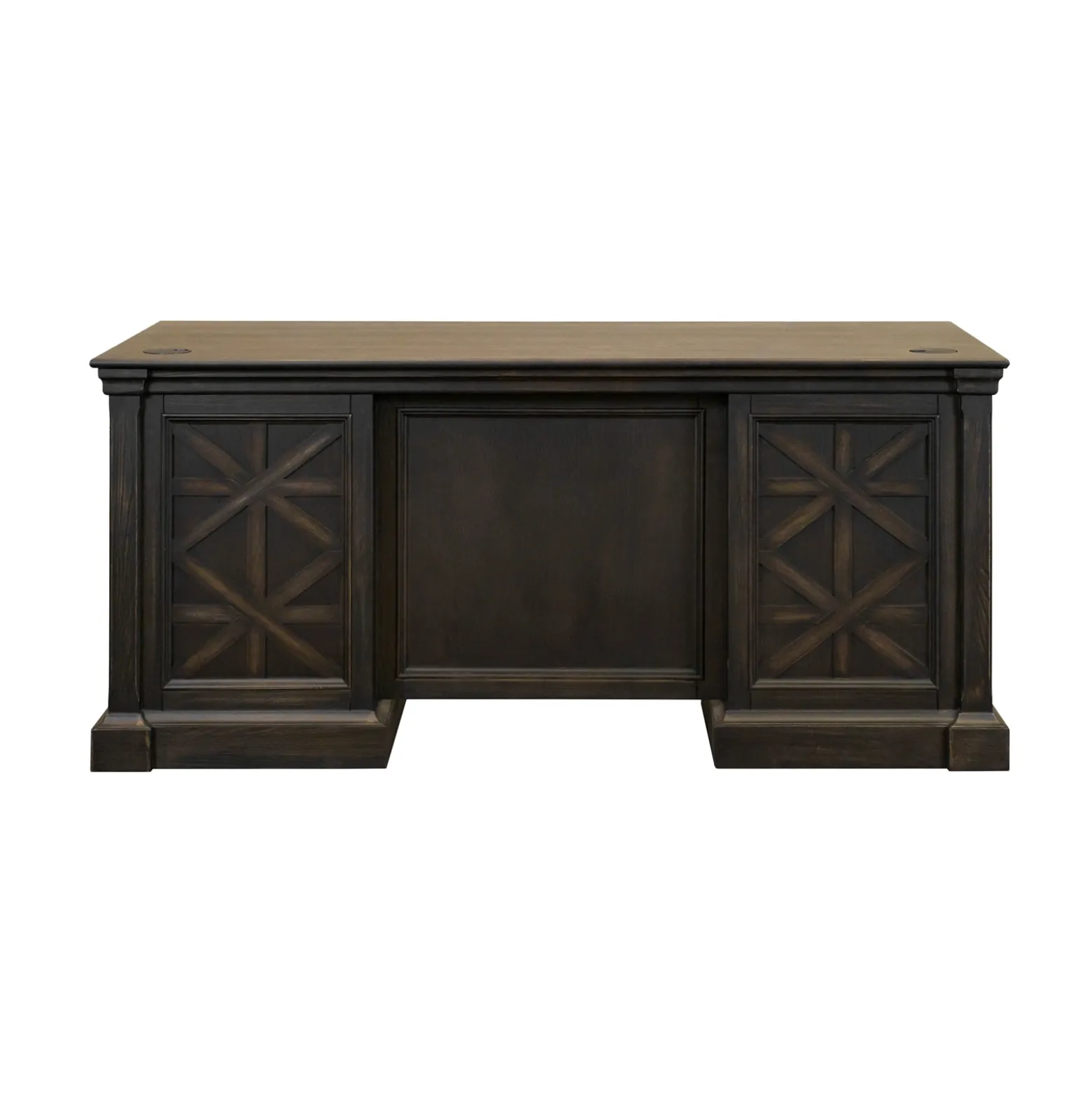 Stockton Double Pedestal Executive Desk – 66"W x 30”D