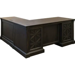 Stockton Pedestal L-Shaped Desk - 66