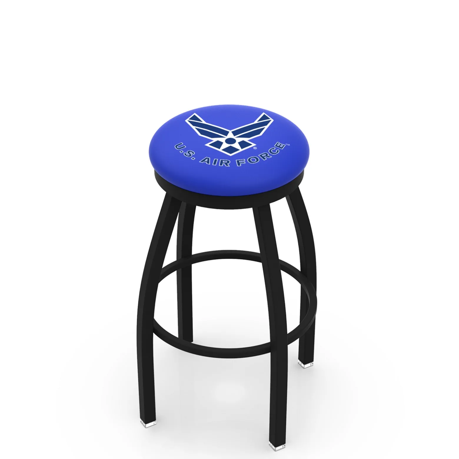 Stool with Vinyl Military Logo - 30"H