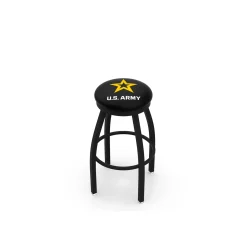 Stool with Vinyl Military Logo - 30