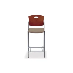 Strata Wood Back Bar Stool