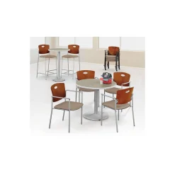 Strata Wood Back Bar Stool