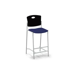 Strata Wood Back Bar Stool