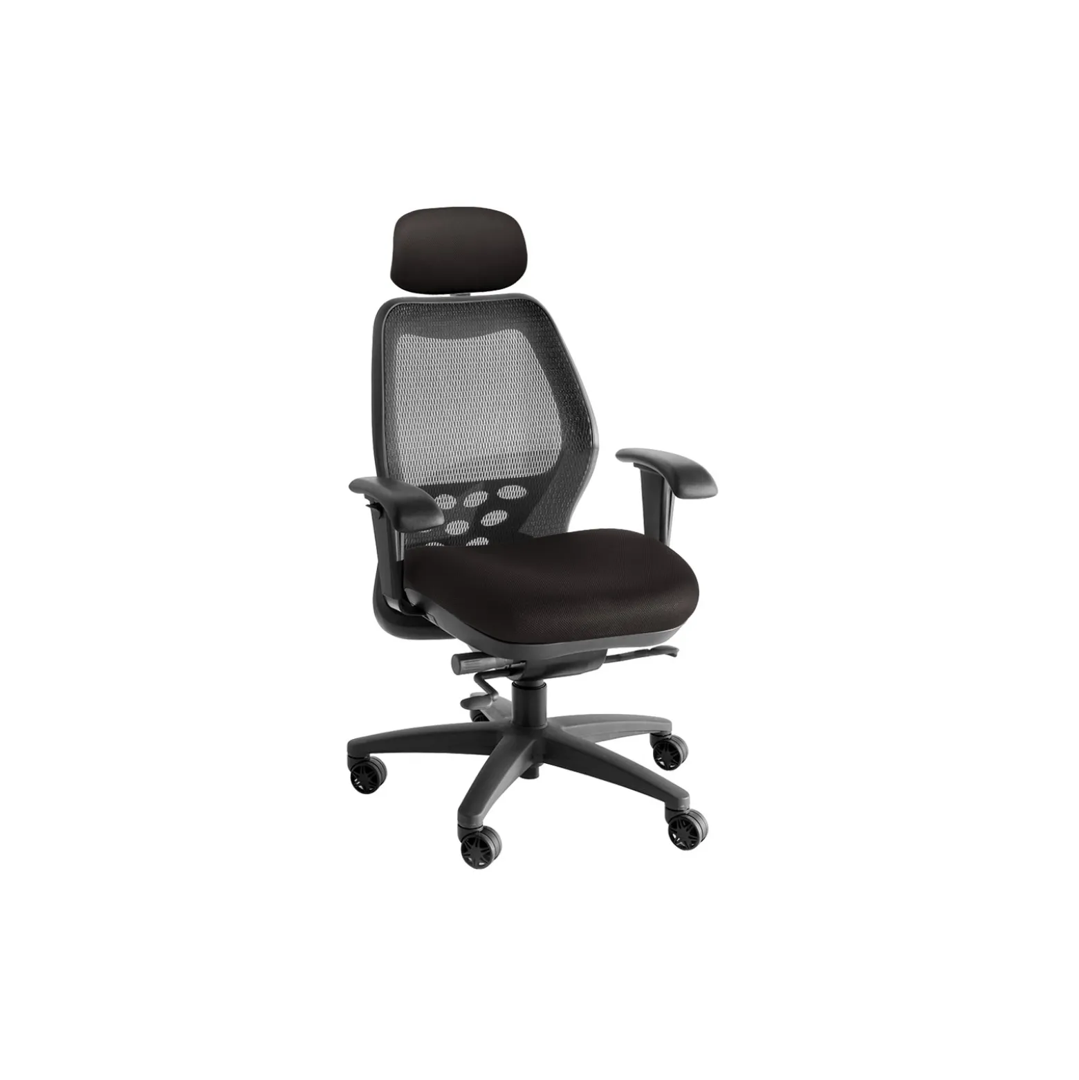 SXO Mid-Back Mesh Chair with Headrest