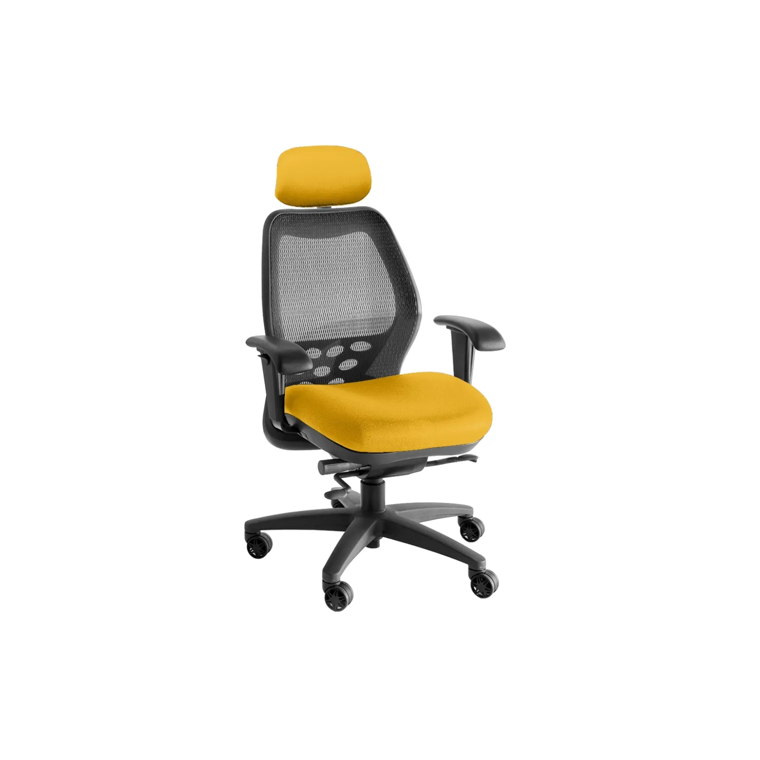 SXO Mid-Back Mesh Chair with Headrest