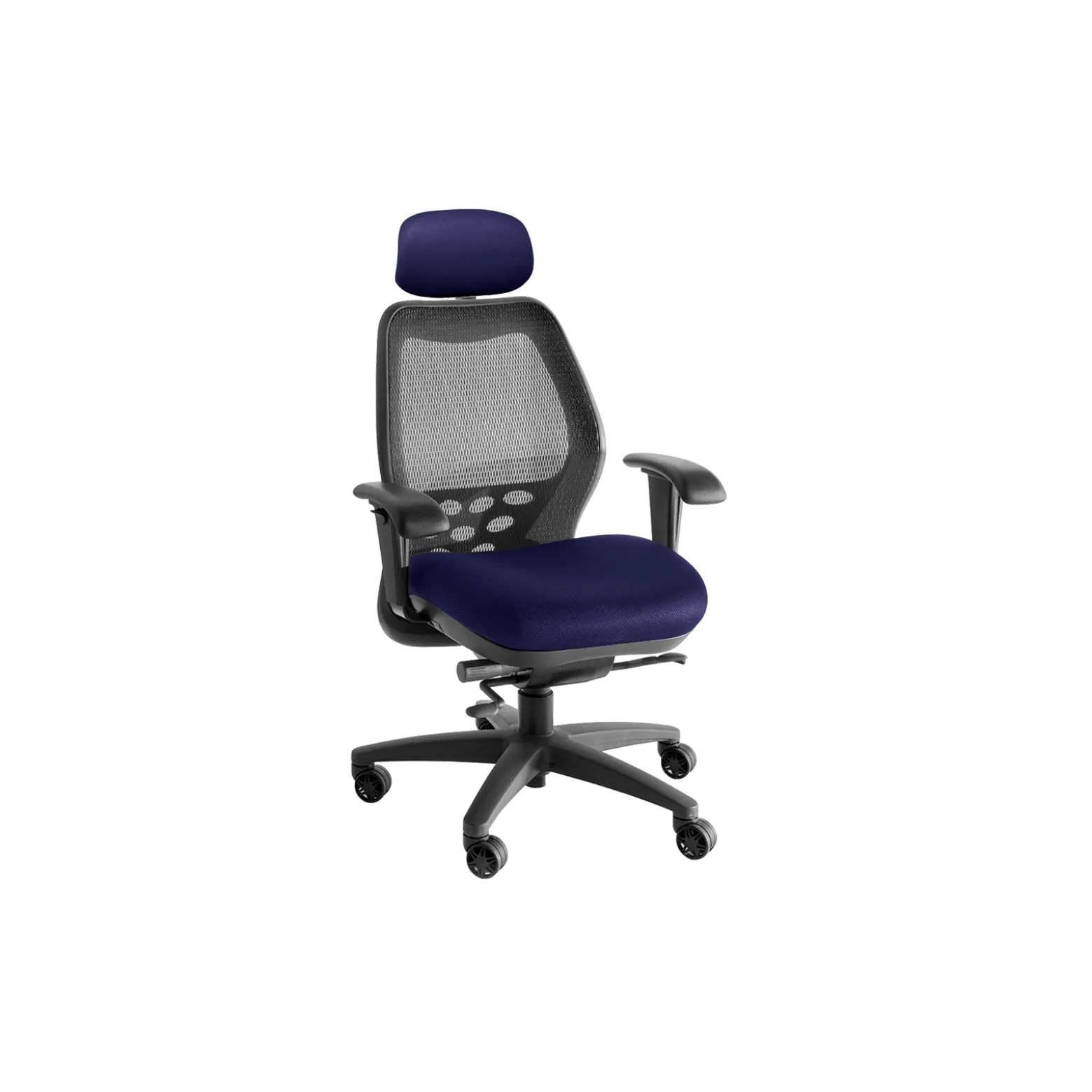 SXO Mid-Back Mesh Chair with Headrest