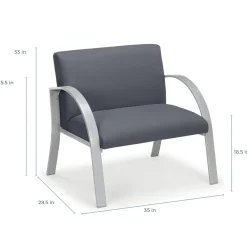 Symphony Bariatric Guest Chair in Premium Upholstery