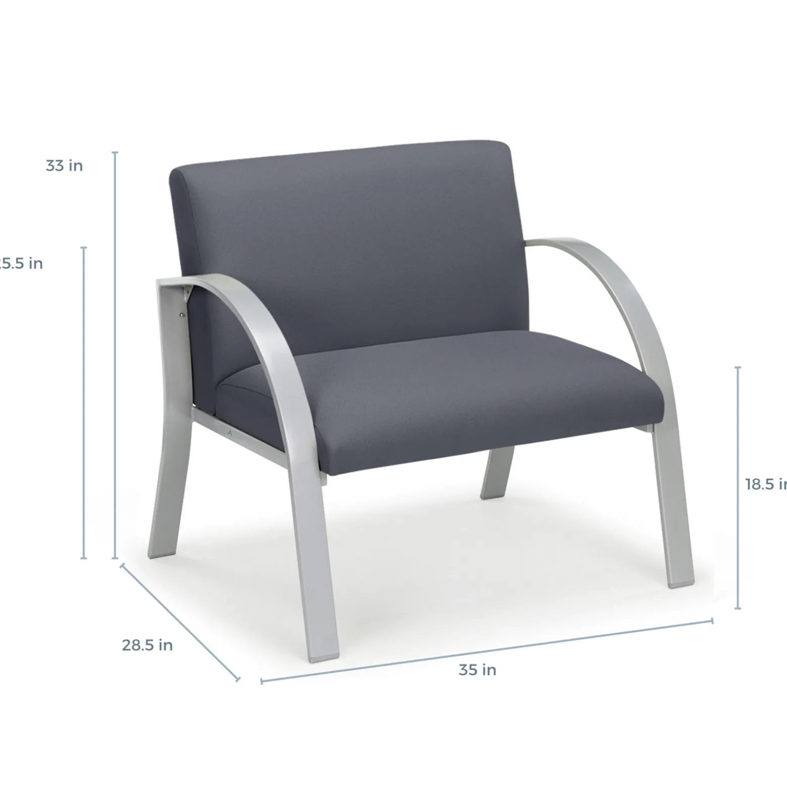 Symphony Bariatric Guest Chair in Standard Upholstery