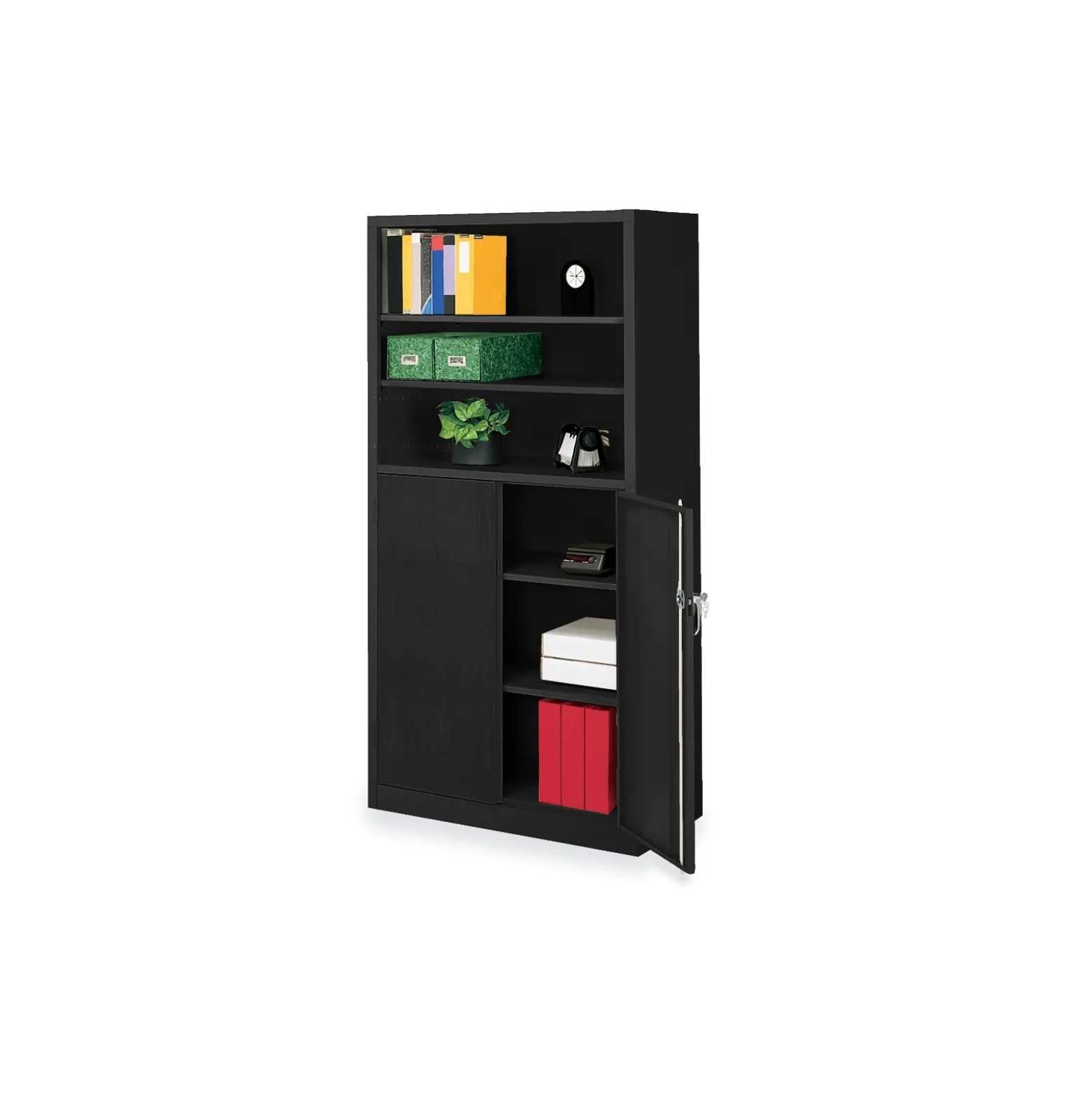 System Bookcase with Doors - 36"W x 18"D x 72"H