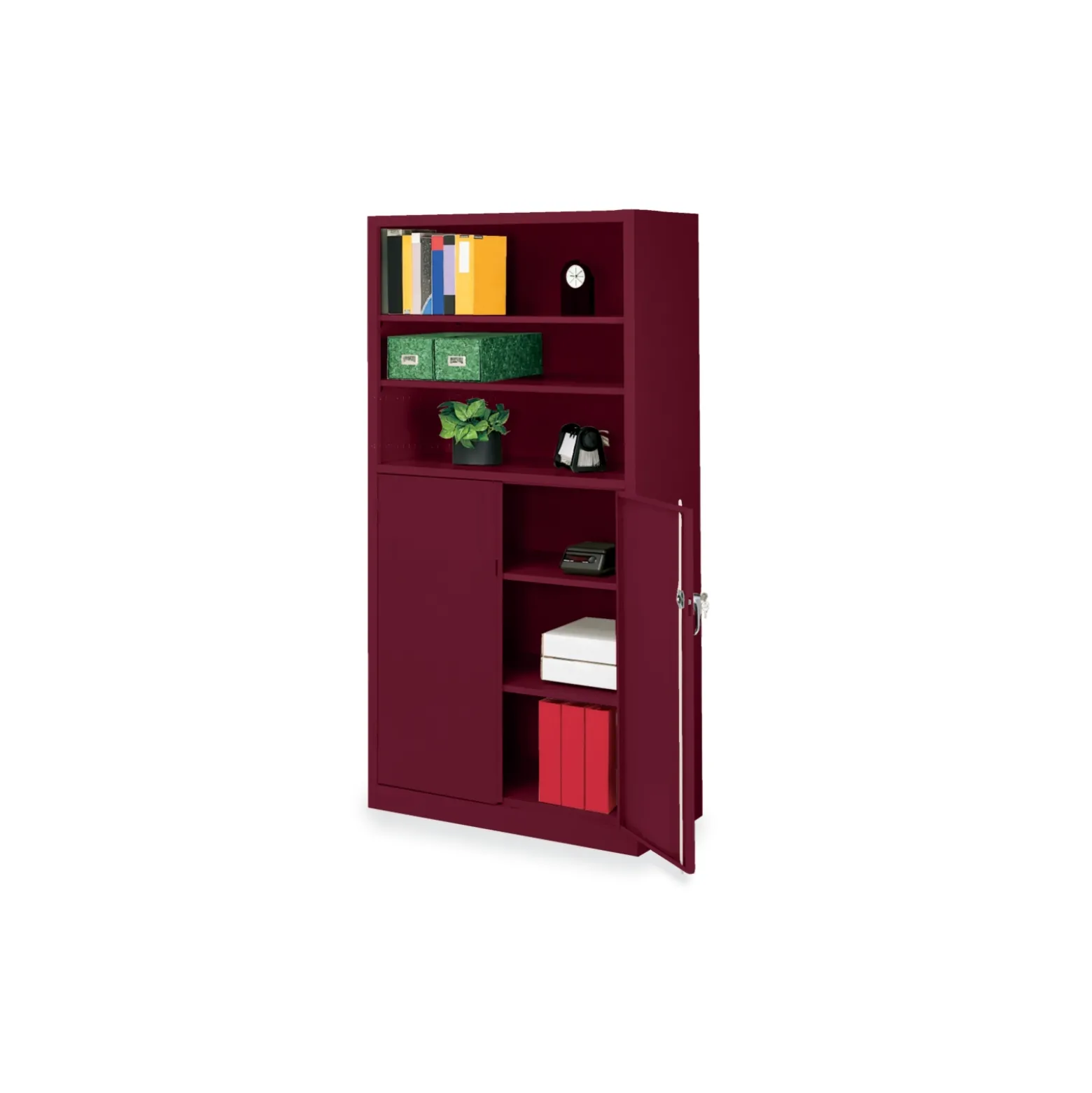 System Bookcase with Doors - 36"W x 18"D x 72"H