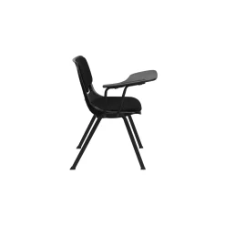 Tablet Arm Chair with Fabric Seat and Back