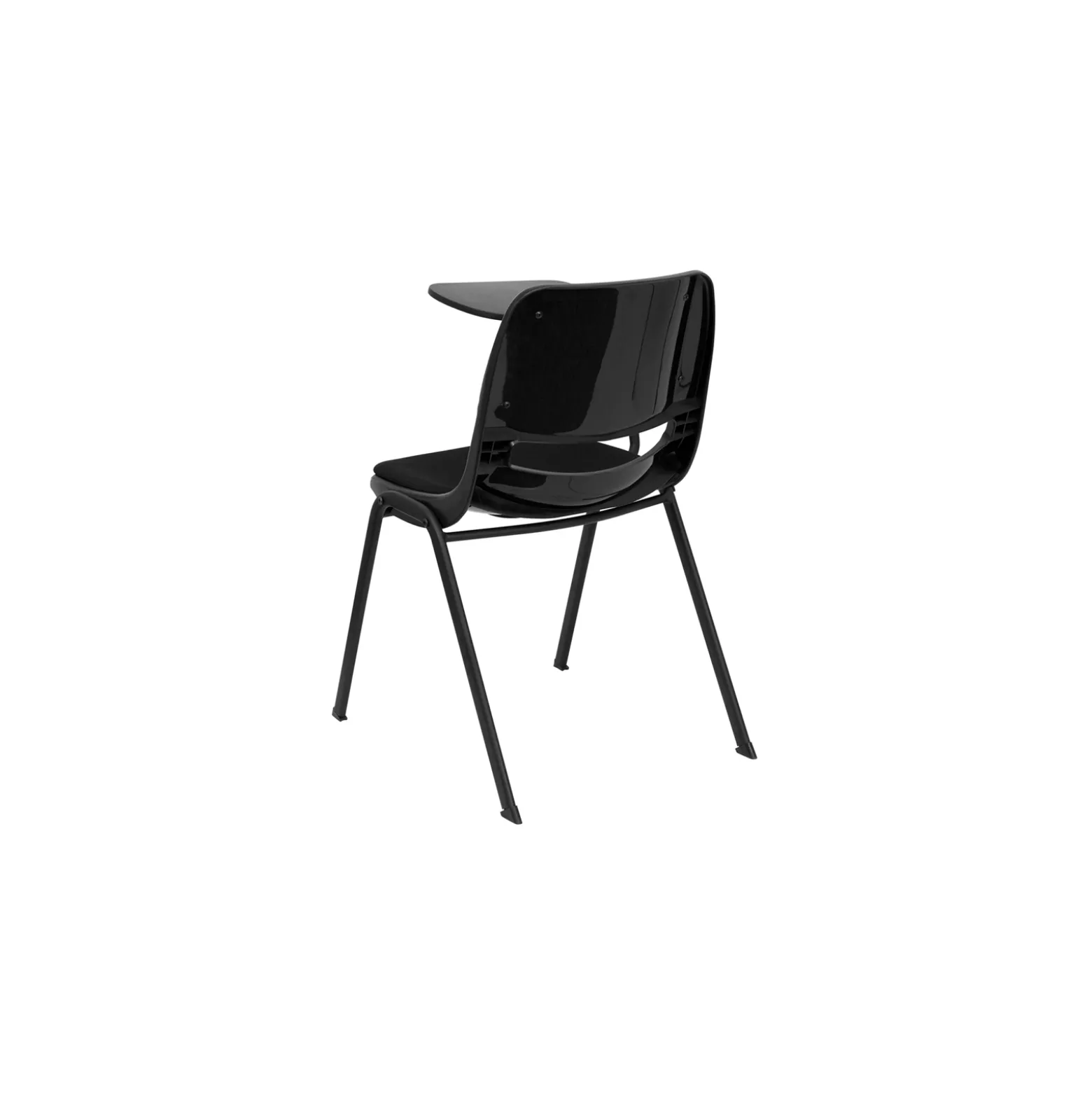 Tablet Arm Chair with Fabric Seat and Back
