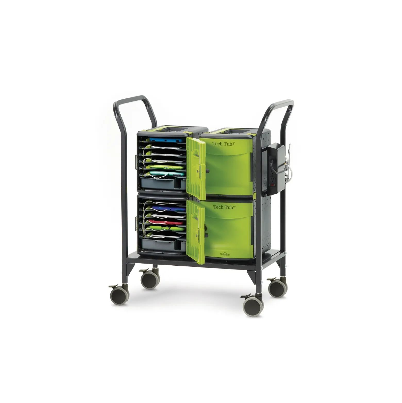Tech Tub2 Cart with Four 6 Device Tubs