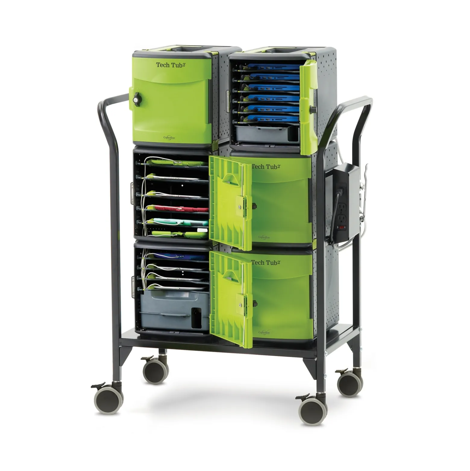 Tech Tub Electronic Storage Trolley - Holds 36 Devices