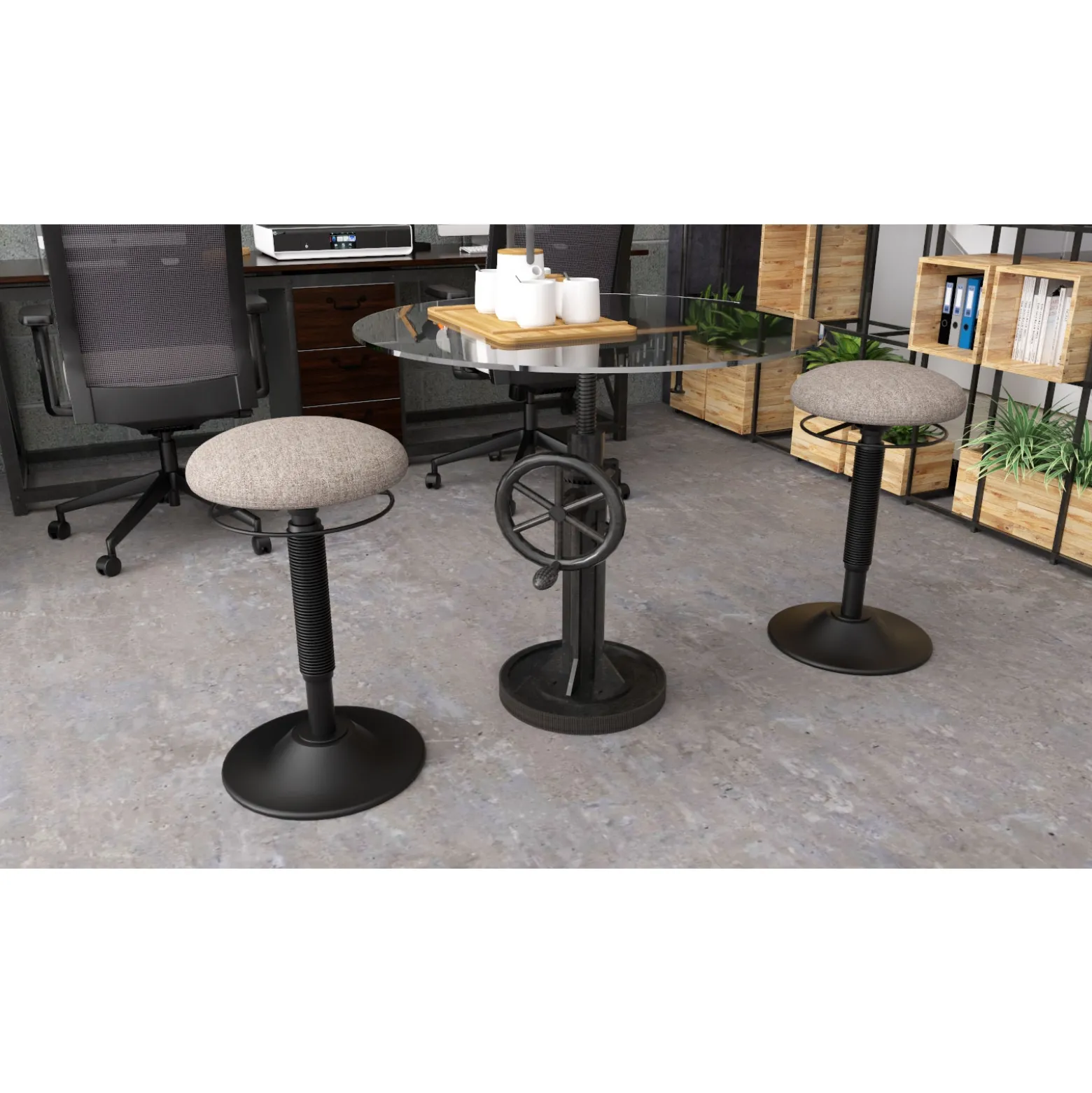 Tether Perching Stool for Active Seating