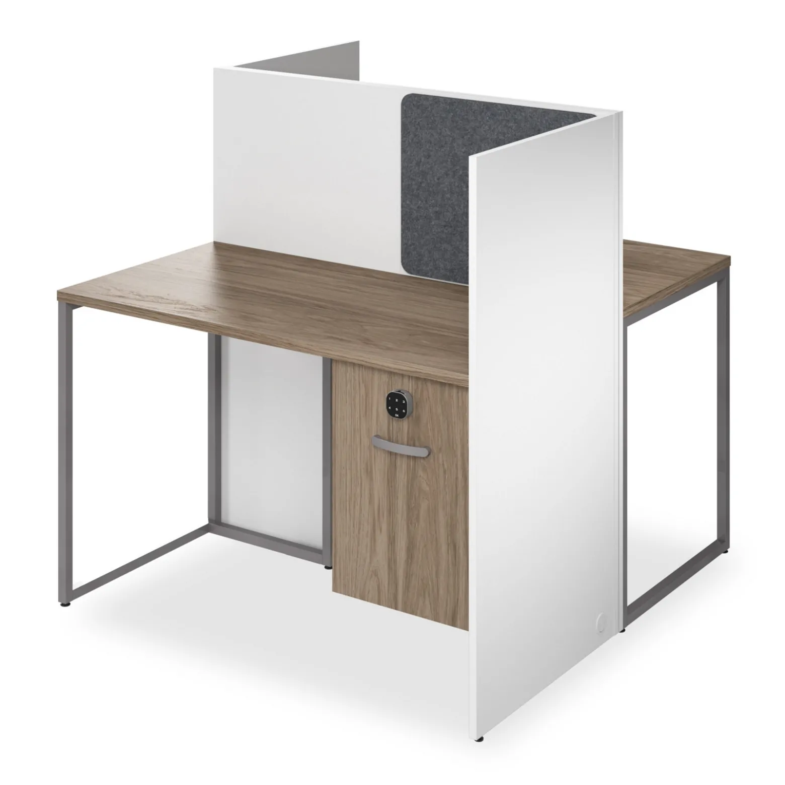 Tetrised 2-Person Workstation - 48"W