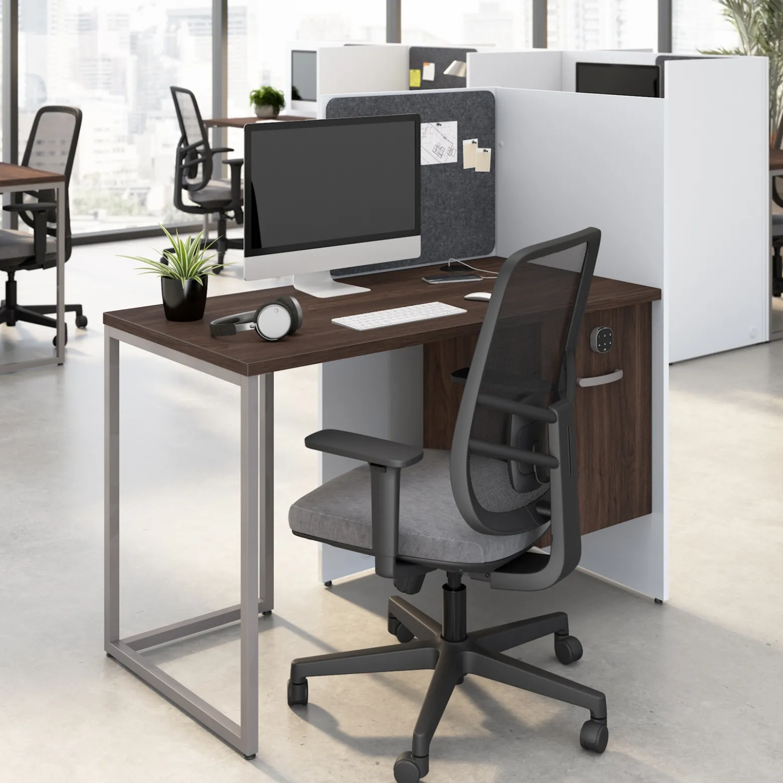 Tetrised Workstation - 48"W x 24"D