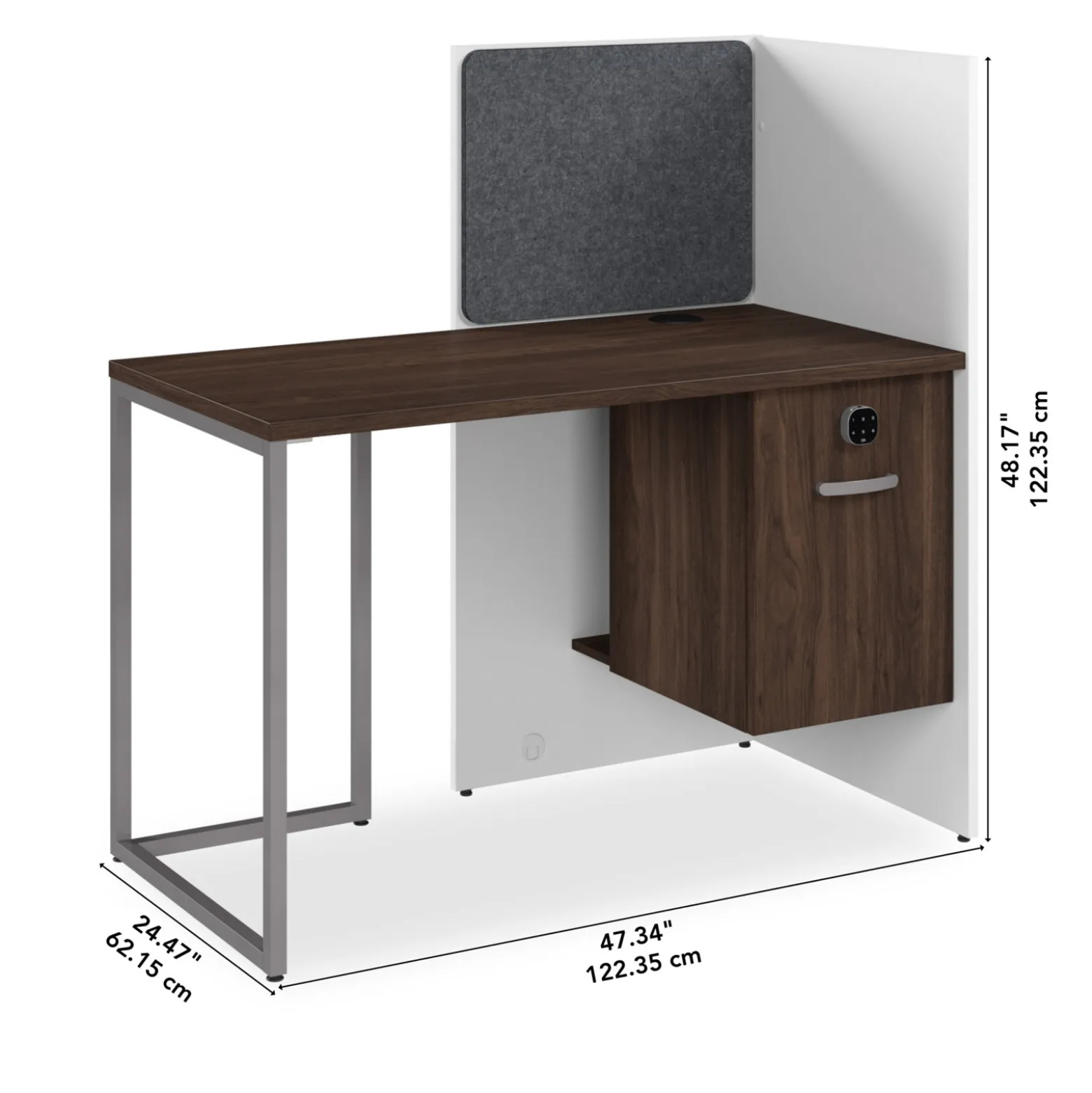 Tetrised Workstation - 48"W x 24"D