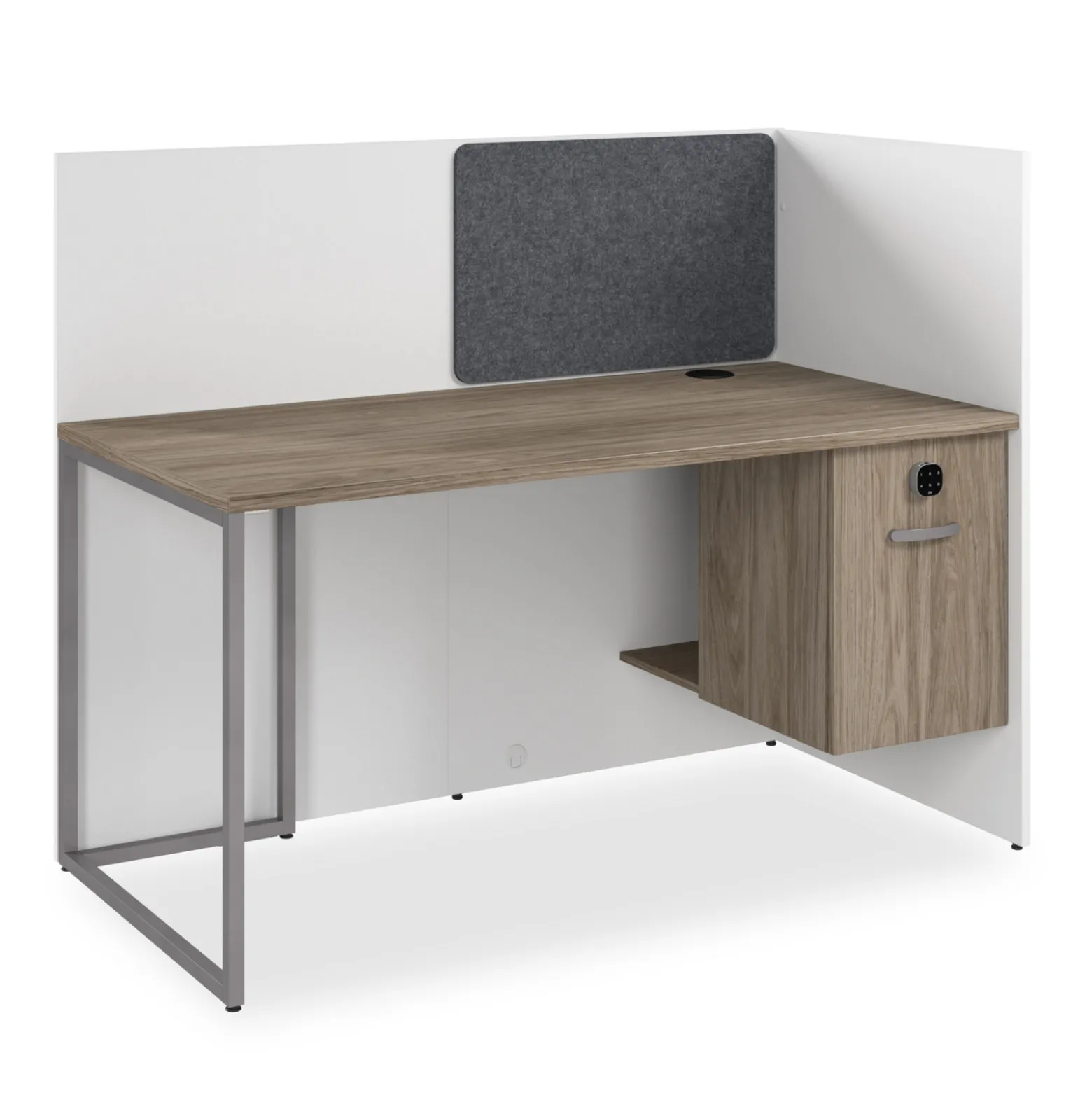 Tetrised Workstation with Full Back Panel - 60"W