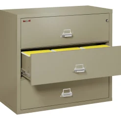 Three Drawer Fireproof Lateral File - 44