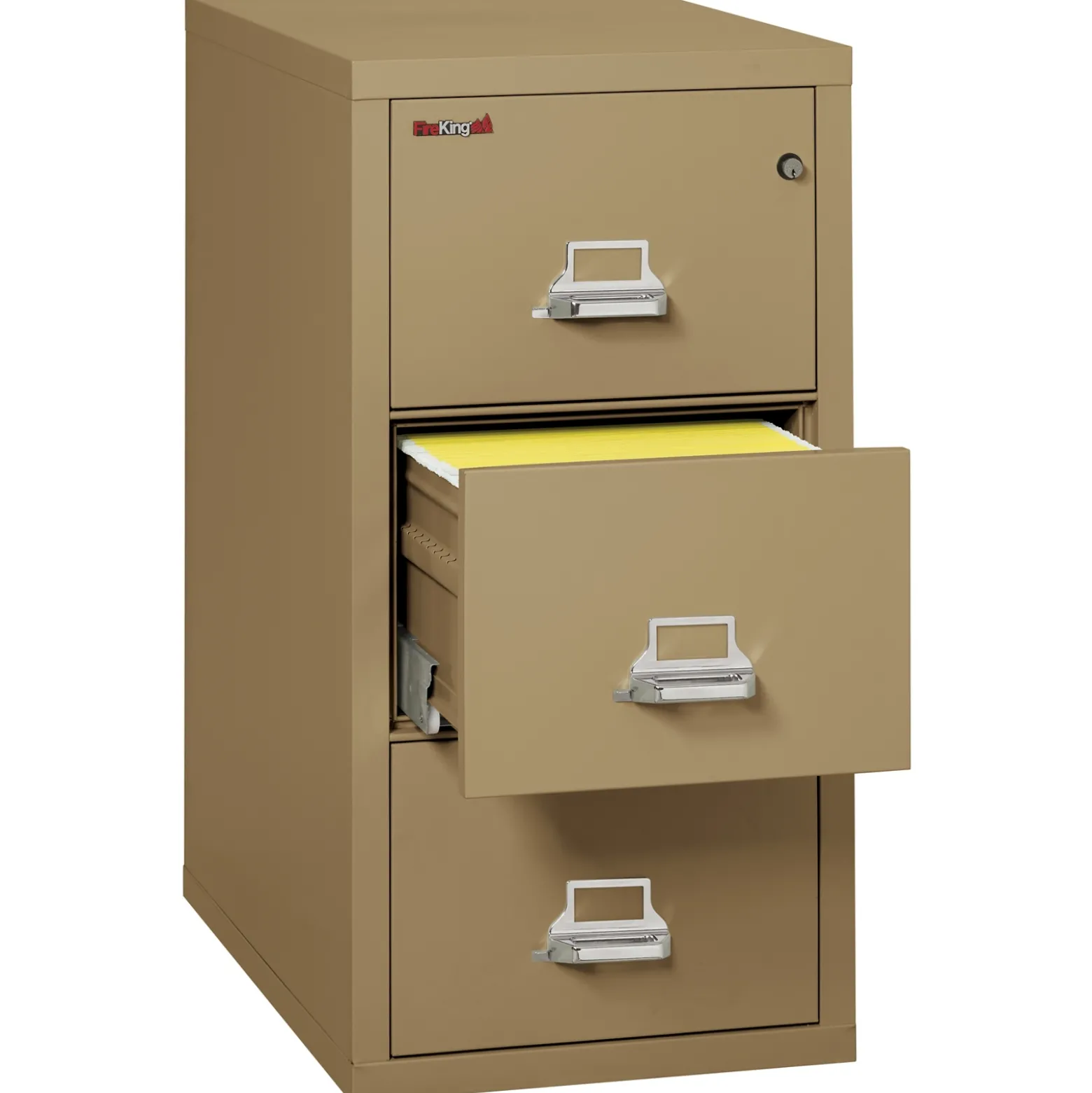 Three Drawer Fireproof Legal Size Vertical File - 31"D