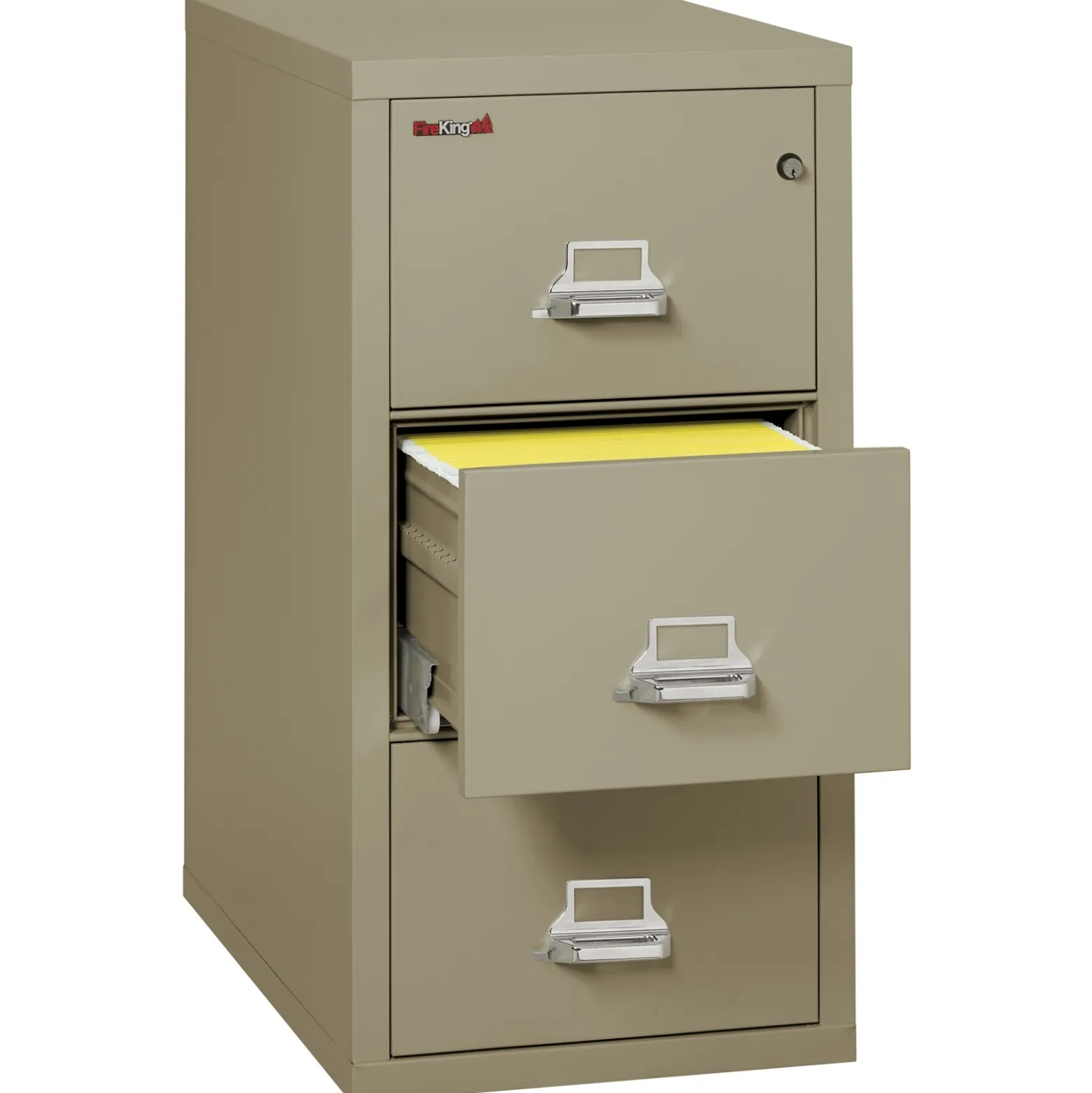 Three Drawer Fireproof Legal Size Vertical File - 31"D