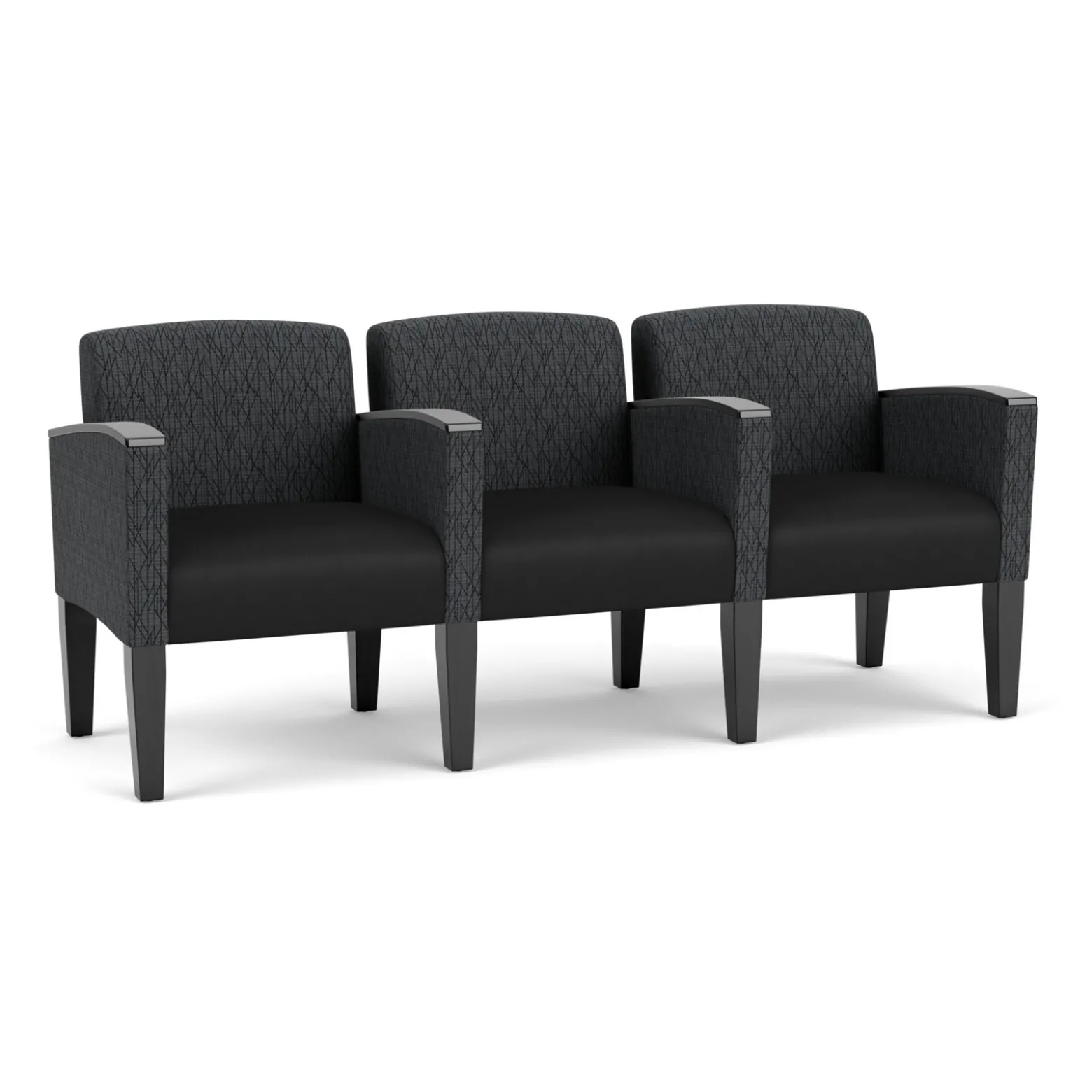 Three Seat Sofa in Print Fabric or Vinyl