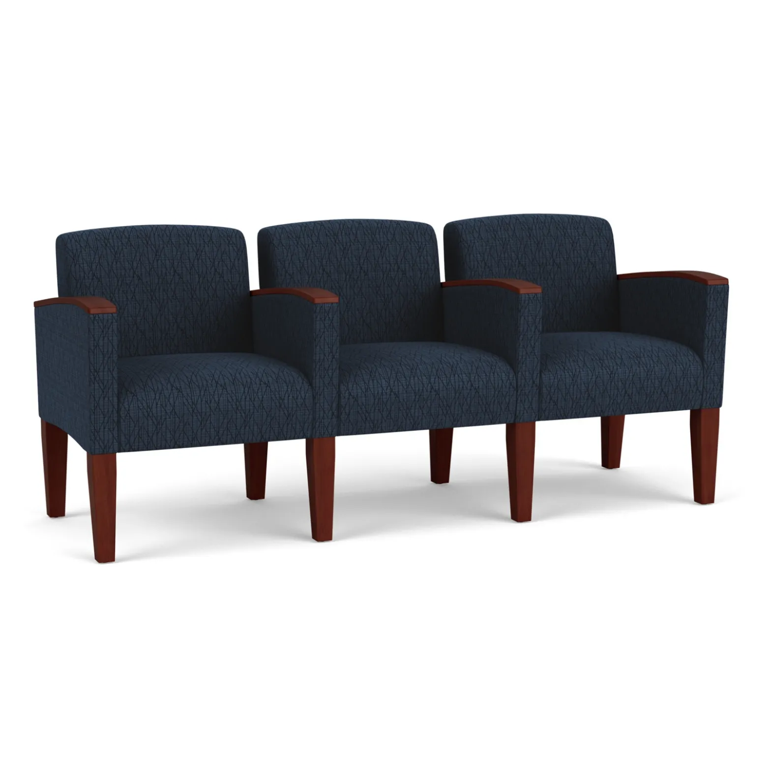 Three Seat Sofa in Print Fabric or Vinyl