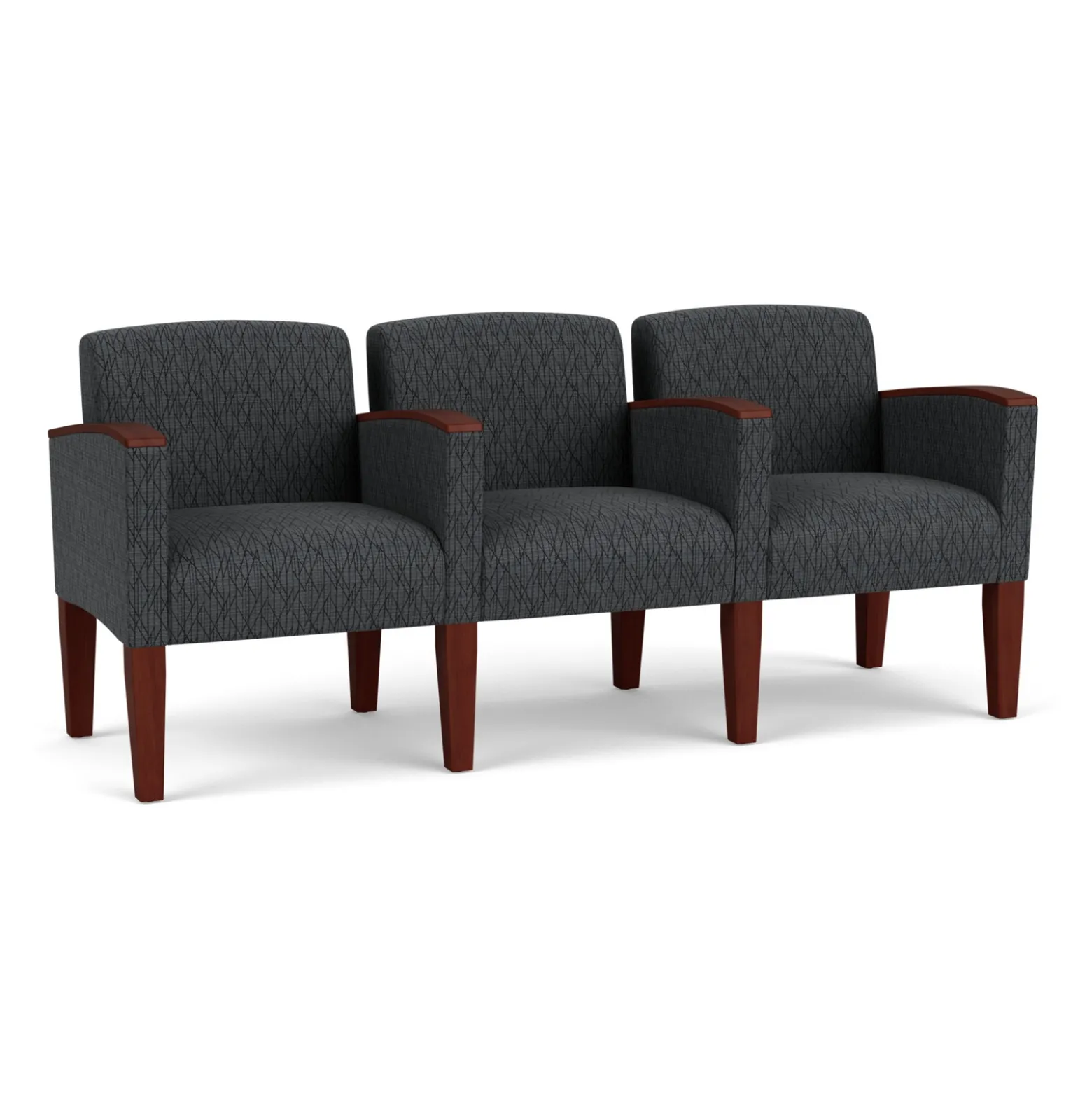 Three Seat Sofa in Print Fabric or Vinyl