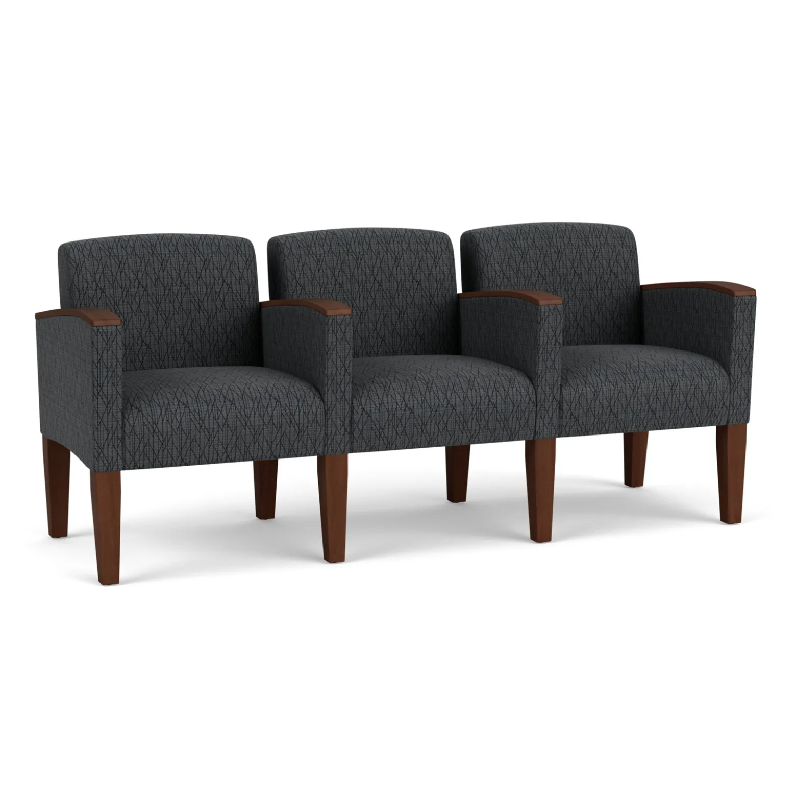 Three Seat Sofa in Print Fabric or Vinyl