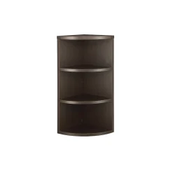 Three Shelf Quarter-Round Hutch - 15"W
