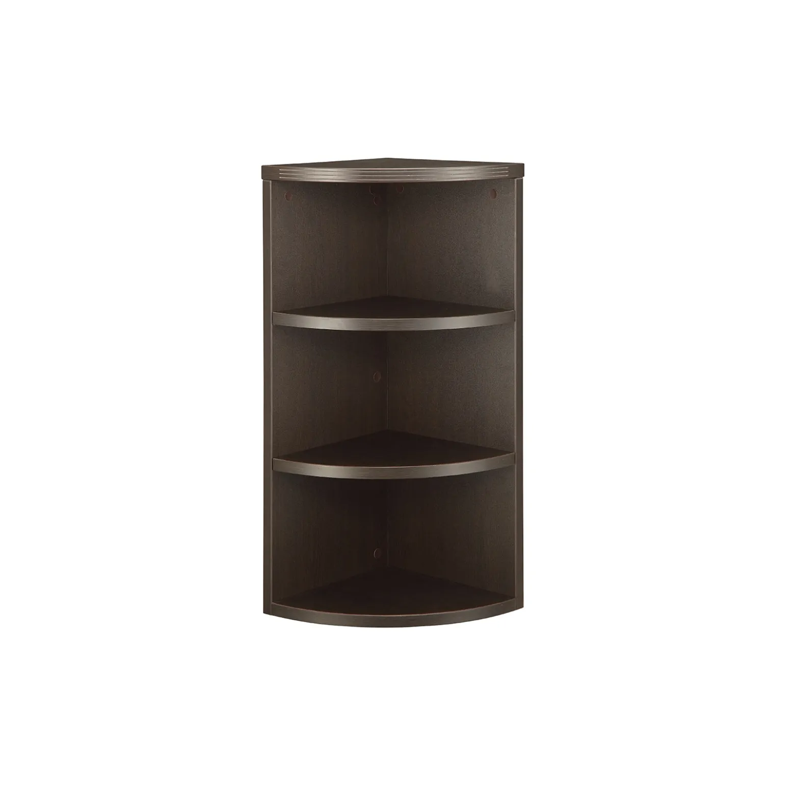 Three Shelf Quarter-Round Hutch - 15"W