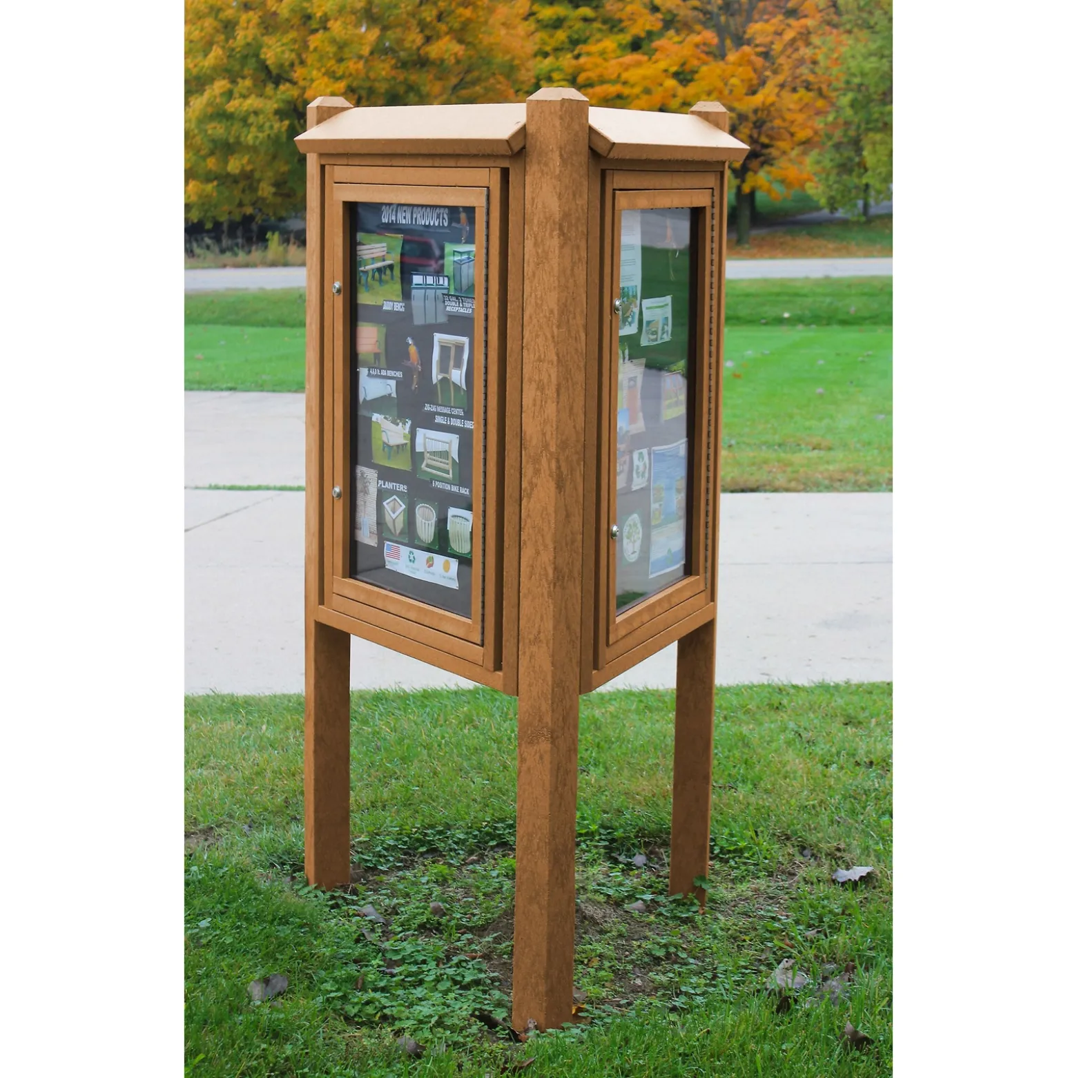 Three Sided Outdoor Kiosk
