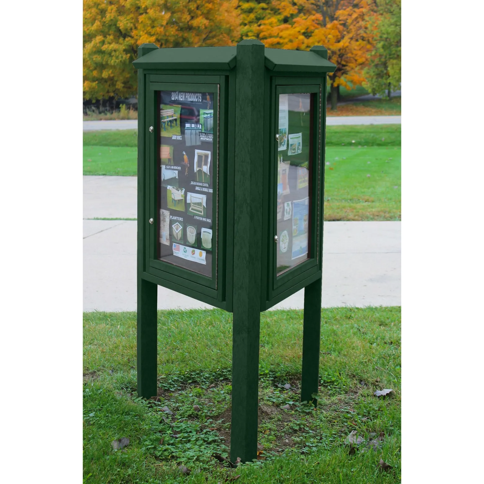 Three Sided Outdoor Kiosk