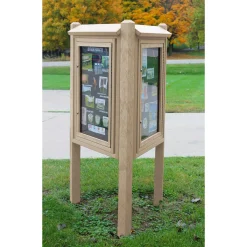 Three Sided Outdoor Kiosk