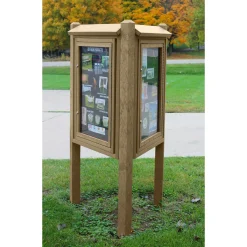 Three Sided Outdoor Kiosk