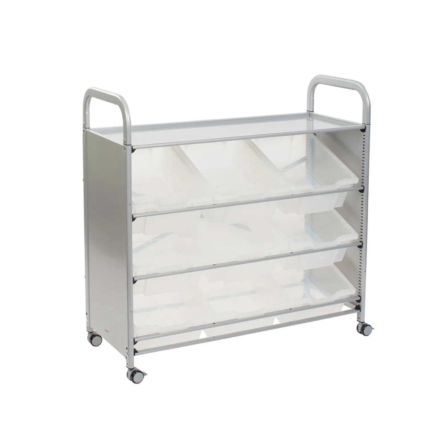 Tilted Cart with 9 Trays - 6"D