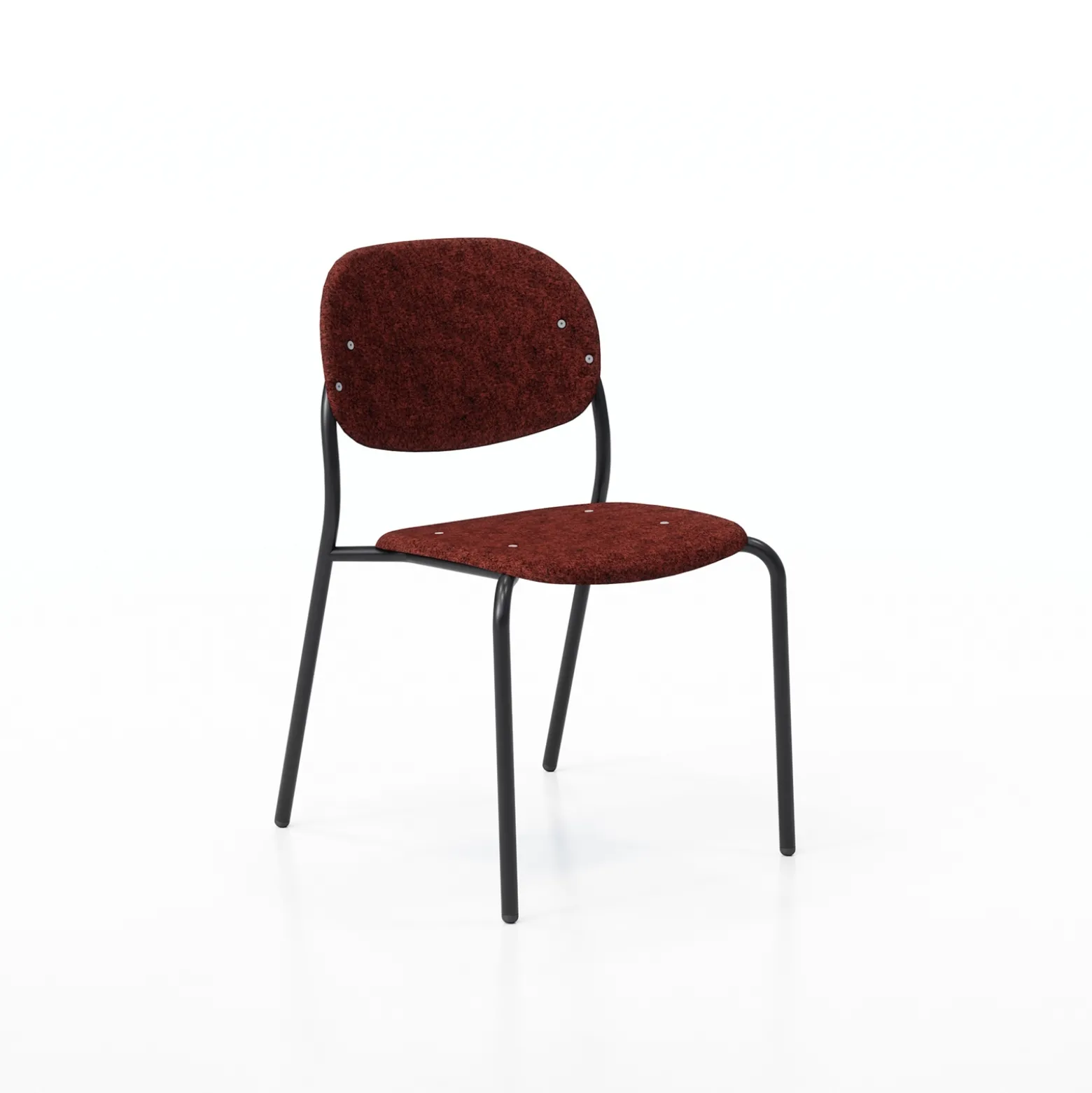 Tioga Armless Guest Chair with PET Felt Seat and Back - 2/carton