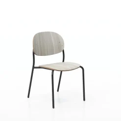 Tioga Armless Guest Chair with Laminate Seat and Back - 2/carton