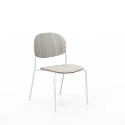 Tioga Armless Guest Chair with Laminate Seat and Back - 2/carton