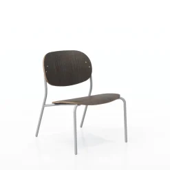 Tioga Armless Lounge Chair with Laminate Seat & Back