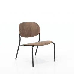 Tioga Armless Lounge Chair with Laminate Seat & Back